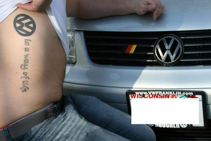 Фанаты автомобиля Volkswagen (23 фото)