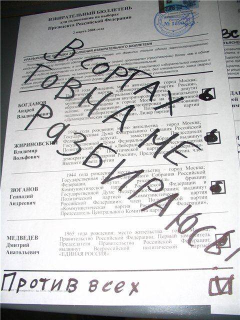 Приколы в бюллетенях для голосования (23 фото)