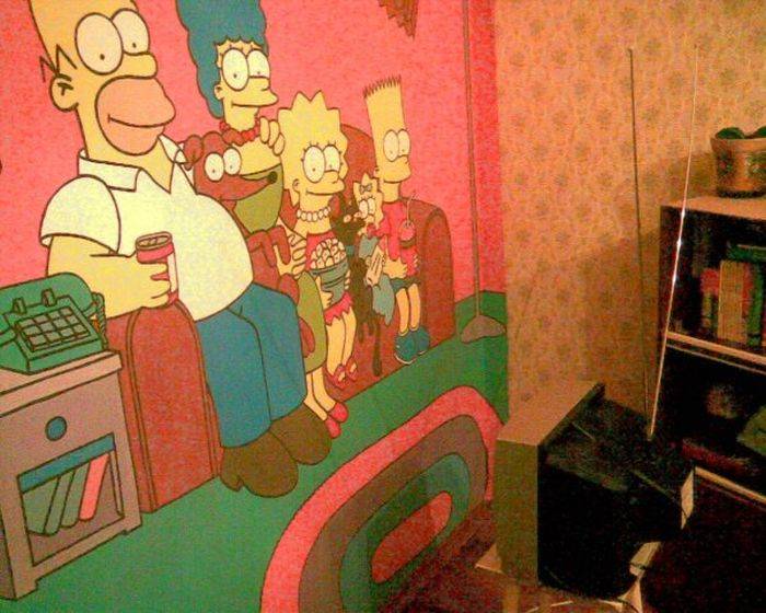 Симпсоны на стене (16 фото)