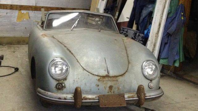 Редчайший кабриолет Porsche 356 нашли в гараже (10 фото)