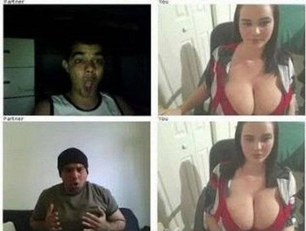 Реакция мужчин на большую женскую грудь (16 фото)
