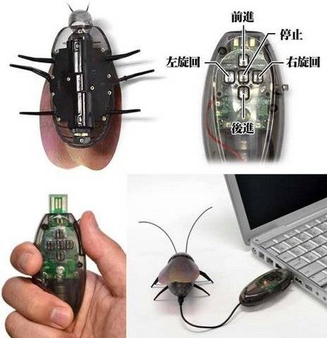Японцы заводят электронных тараканов (3 фото+видео)