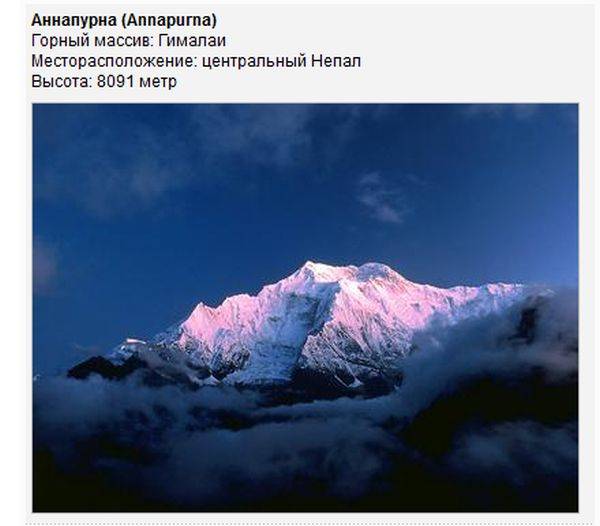 Самые опасные горы мира (19 фото)