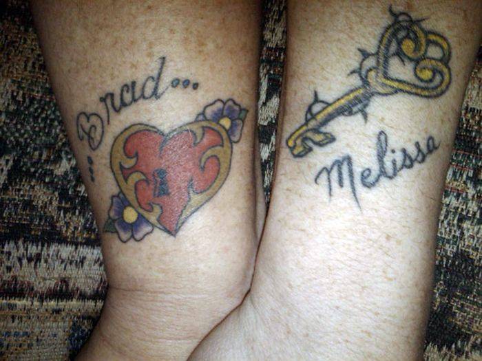 Татуировки из двух частей (30 фото)