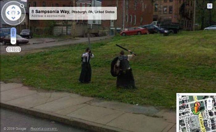Приколы на Google Street View (10 фото)