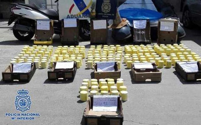 Контрабандисты пытались перевезти 200 кг кокаина внутри ананасах (3 фото)