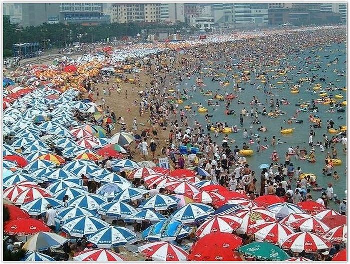 Пляж в Южной Корее (12 фото)