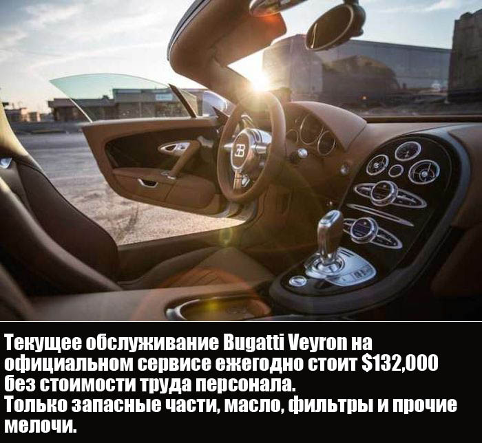 Стоимость обслуживания гиперкара Bugatti Veyron (6 фото)