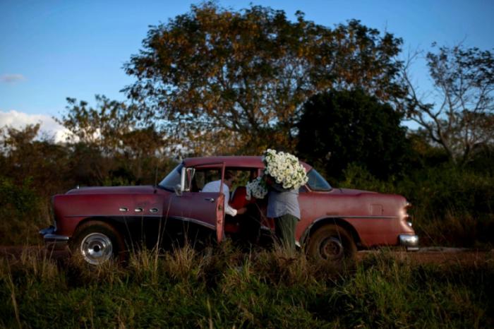 Продавец цветов на Кубе (15 фото)