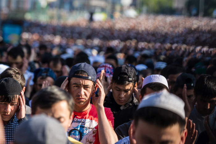 Мусульмане Москвы отметили окончание Рамадана (33 фото)