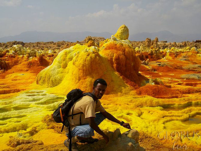 Вулкан Даллол в Эфиопии (9 фото)