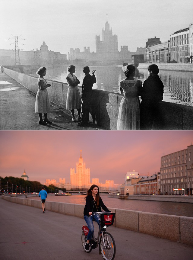Знаковые места Москвы на снимках разных лет (11 фото) Знаковые места Москвы на снимках разных лет (11 фото)