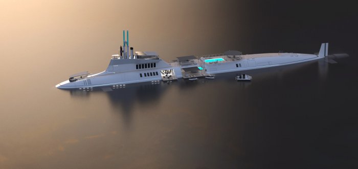 Яхта-субмарина Migaloo Private Submersible Yacht (18 фото) Яхта-субмарина Migaloo Private Submersible Yacht (18 фото)