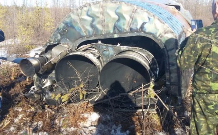 Обнаружены отработанные фрагменты ракеты-носителя «Союз-2.1а» (3 фото) Обнаружены отработанные фрагменты ракеты-носителя «Союз-2.1а» (3 фото)