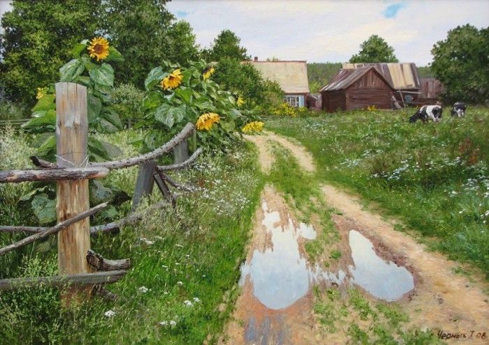 Деревенские пейзажи Татьяны Черных (13 фото) Деревенские пейзажи Татьяны Черных (13 фото)