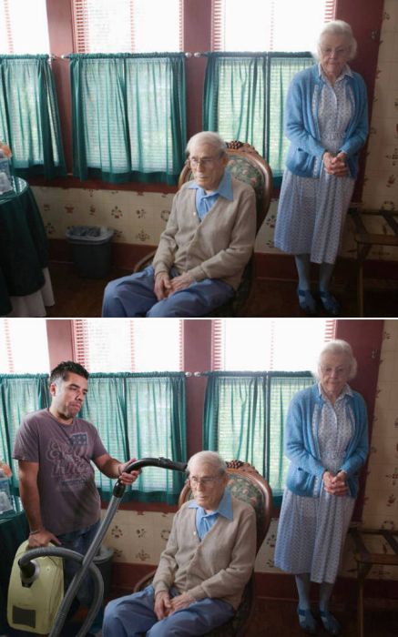 Веселые фотобомбы на основе снимков из фотостоков (14 фото) Веселые фотобомбы на основе снимков из фотостоков (14 фото)