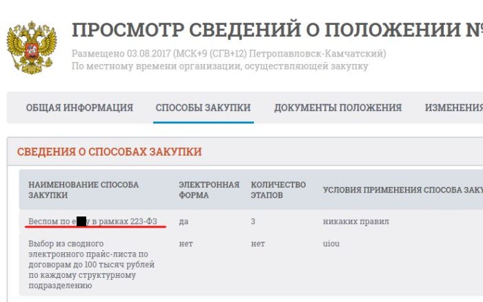 На сайте госзакупок обнаружили странную информацию (3 фото)