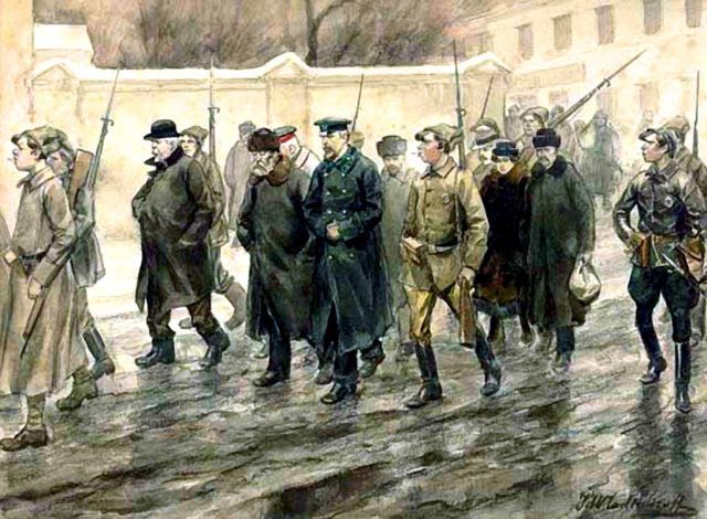 Октябрьская революция в зарисовках Ивана Владимирова (20 фото)