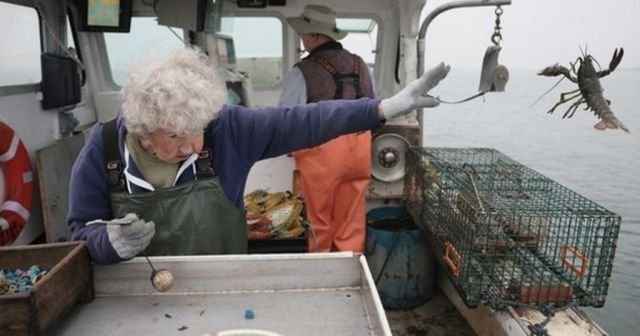 Бабуля эффектно выкинула омара за борт и случайно начала фотошоп-баттл (8 фото)